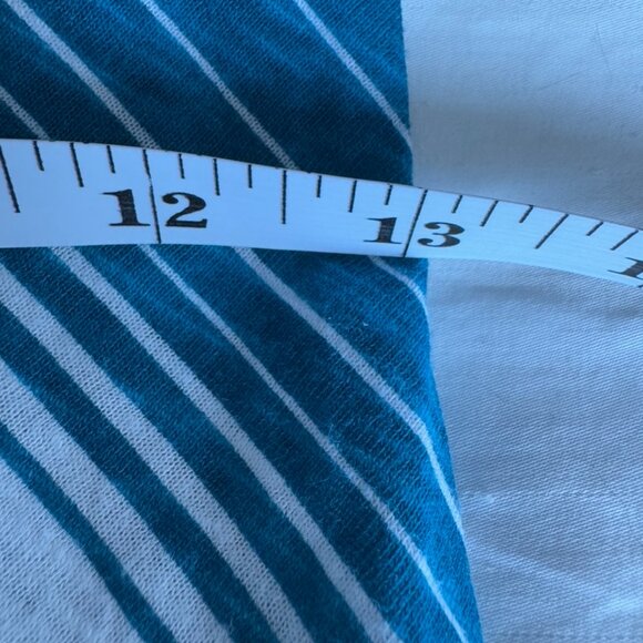 Roxy Turquoise and White Striped Maxi Tube Dress - Picture 9 of 11